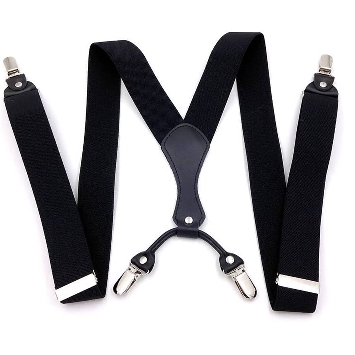 Bretelle da Uomo, Bretelle for Uomo - Elastiche Regolabili da 1,4 Pollici di Larghezza a Forma Y for Donna con Clip Resistenti