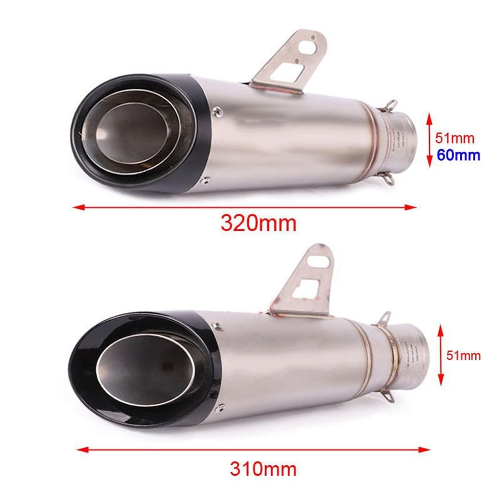 Tłumik końcowy 51mm Uniwersalny tłumik wydechowy motocykla DB Killer do Yamaha R6 R15 R1 R3 MT07 Nmax 155 układ wydechowy samochodowy(J)