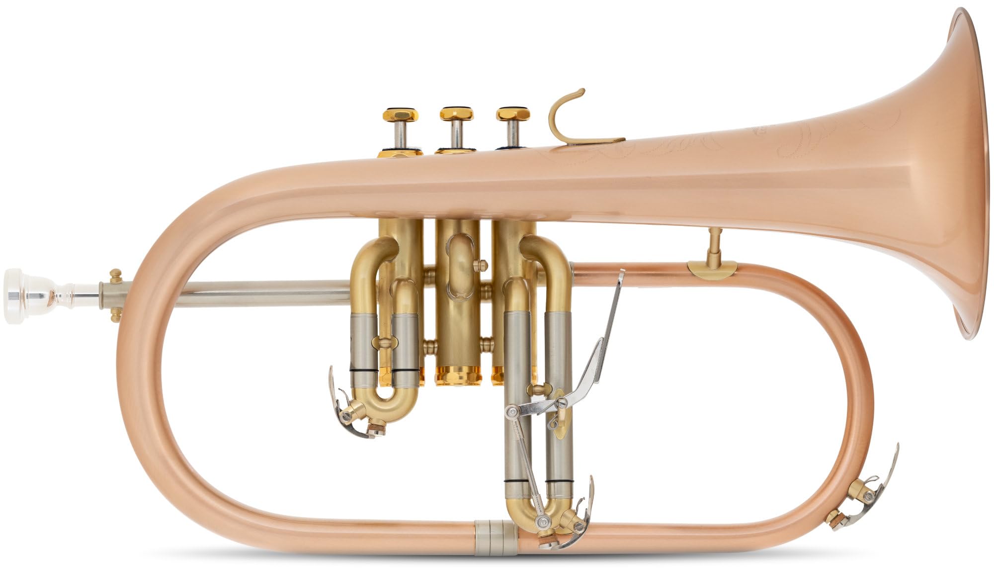 FH-60GB Flicorno - in bronzo fosforoso - accordatura: Bb - diametro campana: 152 mm - con custodia leggera - spazzolato e verniciato trasparente