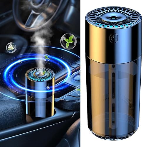 Miniatura 3 de Humidificador de coche, difusor de coche, 10.1 fl oz para aceites esenciales, difusor de ambientador inteligente para automóvil, difusor