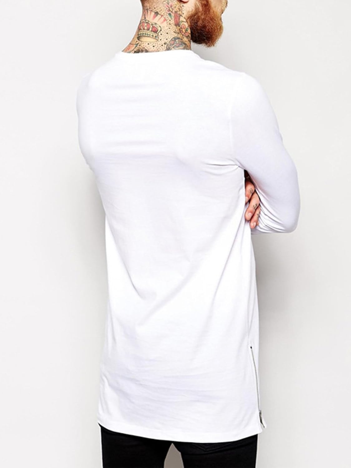 men's shirt with zipper on side