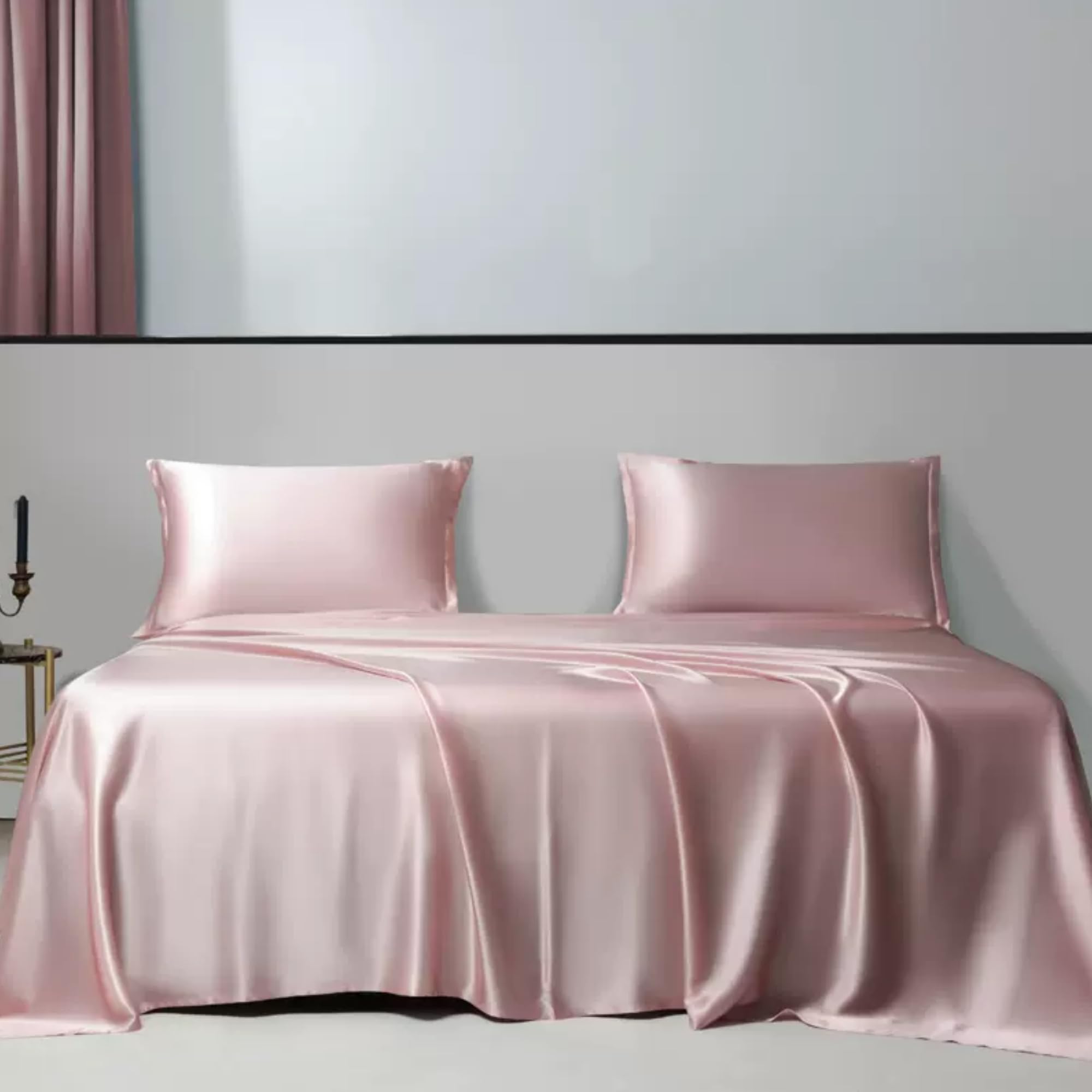 Amazon.com: ROSEWARD I Pcs 22 Momme Flat Silk Sheet, 100