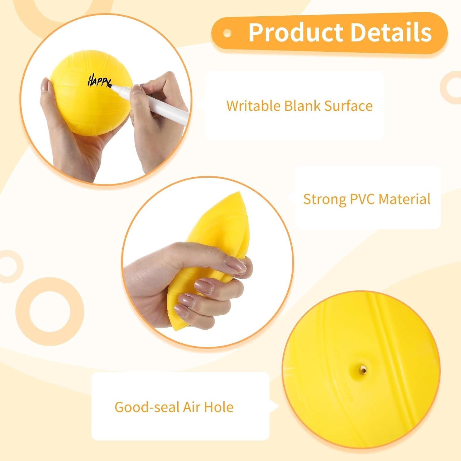 20 Pcs Mini Volleyballs, 4 Inch Mini Volleyballs Complete with Pumps, Roundnet Balls for Games, Pool Balls for Beach Events, College Awards