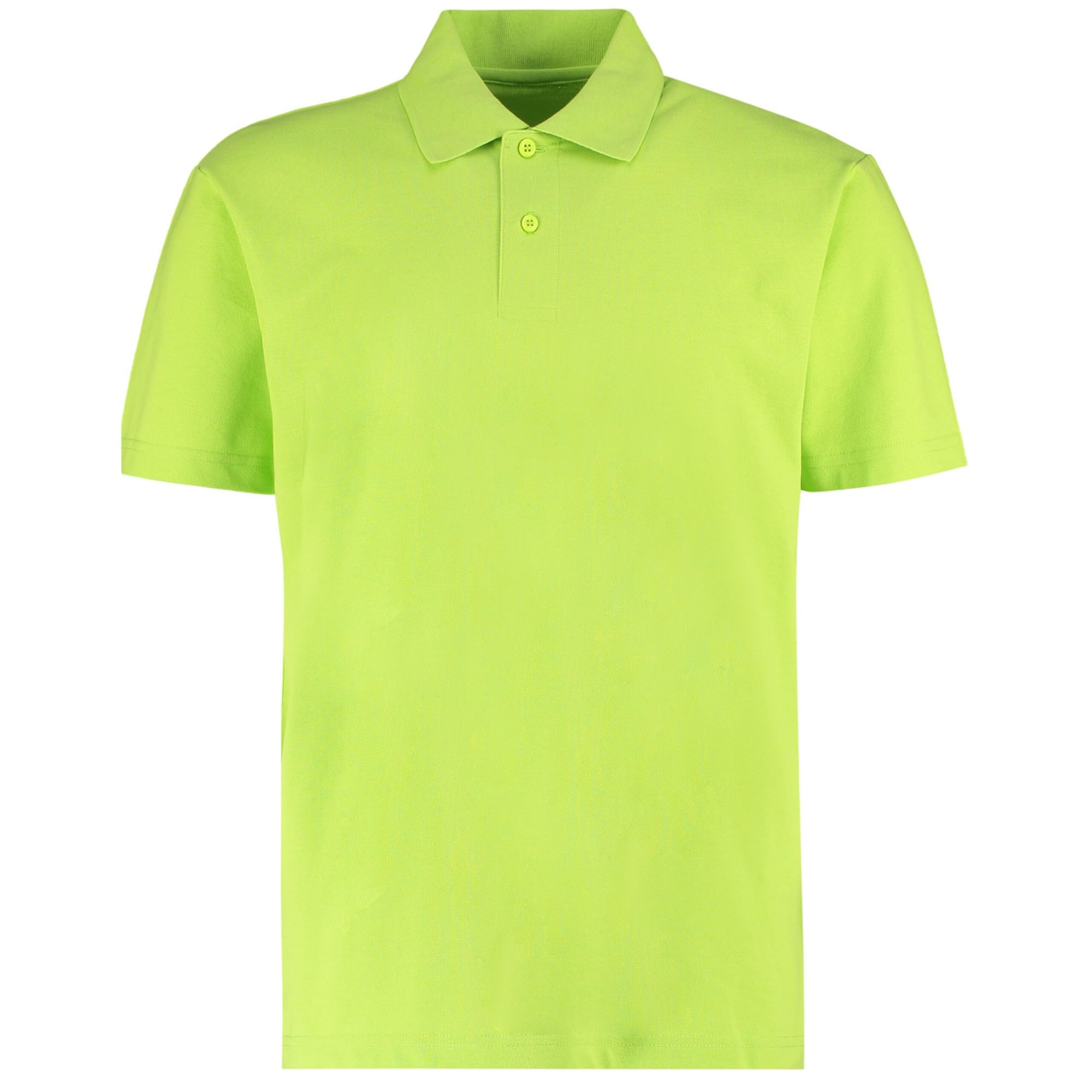 Kustom Kit Mens Short Sleeve Polo Shirts, Lime, XXXX-Large. KK422