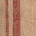 DII Jute Burlap Collection Kitchen Tabletop, Table Runner, 14x72, Double Border Barn Red