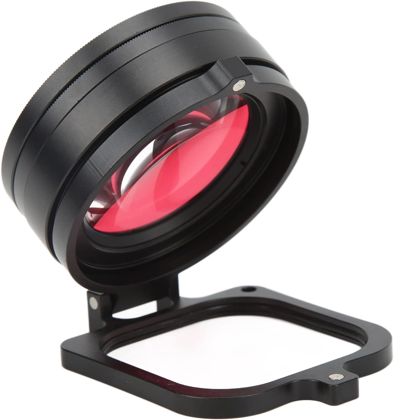 Folany 16x HD Macro Close Up Lens, Clear Convenient Lightweight Red Diving Filter 58mm with Hand Strap for 9 for Underwater Photography