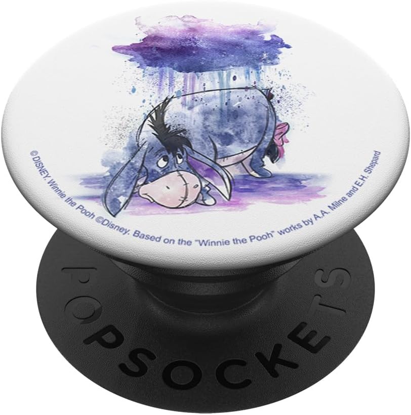 Disney Winnie The Pooh Eeyore Watercolor Rain Cloud PopSockets PopGrip for MagSafe