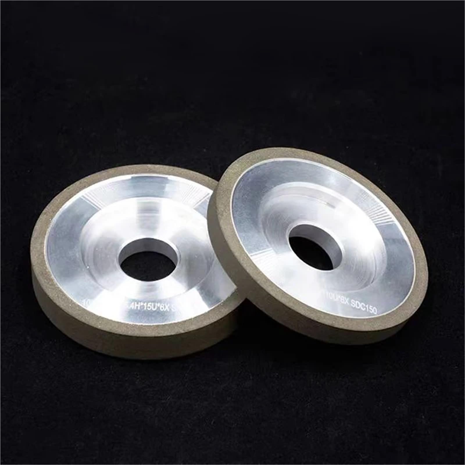Diamentowa Ściernica Garnkowa, 100 Mm Dziurkacz Z Żywicy Ze Stopu - SDC 150# Do Precyzyjnego Szlifowania Metali I Ceramiki(15mm)