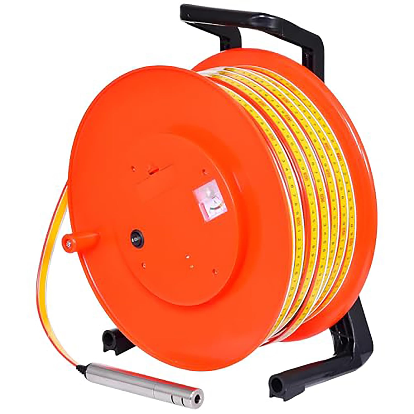 GAOXIAO Medidor de Nivel de Agua Portátil para Pozos Profundos, Medidor de Profundidad con Sonda de Acero Inoxidable, Luz Indicadora, Indicador de Pico Electrónico 300m(984ft)