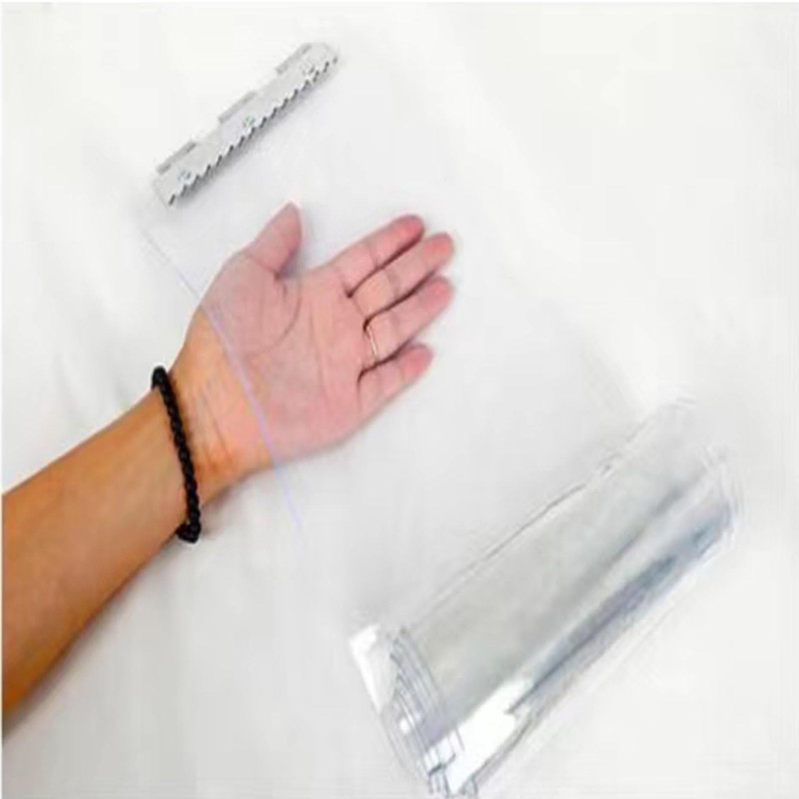 Rideau À Lanières en PVC Rideau Industriel À Lanières Lamelles Verticales Pliable Et Coulissant Vinyle Résistant Convient pour Le Garage Débarras(29.52x118.11in/0.75x3m)