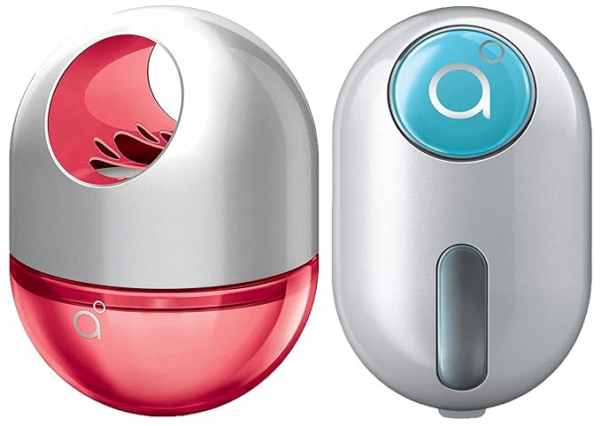 Godrej aer twist, Car Air Freshener - Petal Crush Pink (45g) & Godrej aer click, Car Vent Air