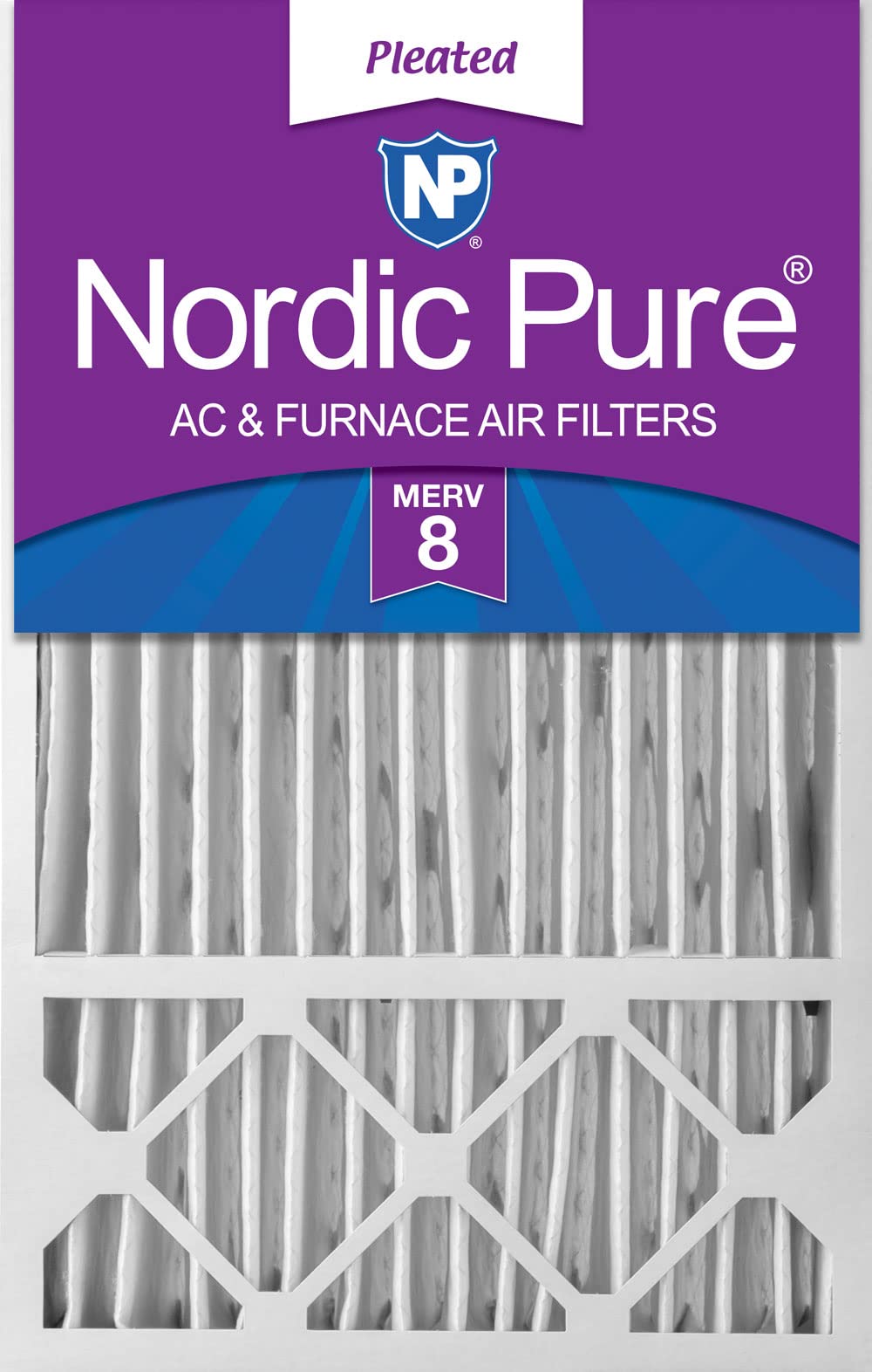 Nordic Pure 16x25x5 Honeywell/Lennox Replacement MERV 8 Air Filter 1 Pack