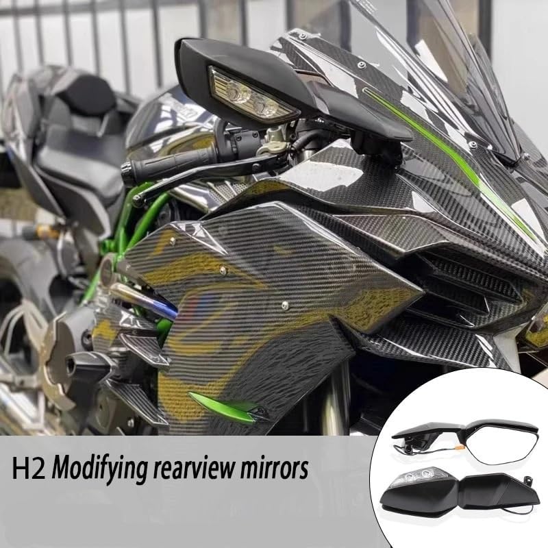 オートバイのバックミラー バックミラーカワサキ H2 忍者 400 ZX4R