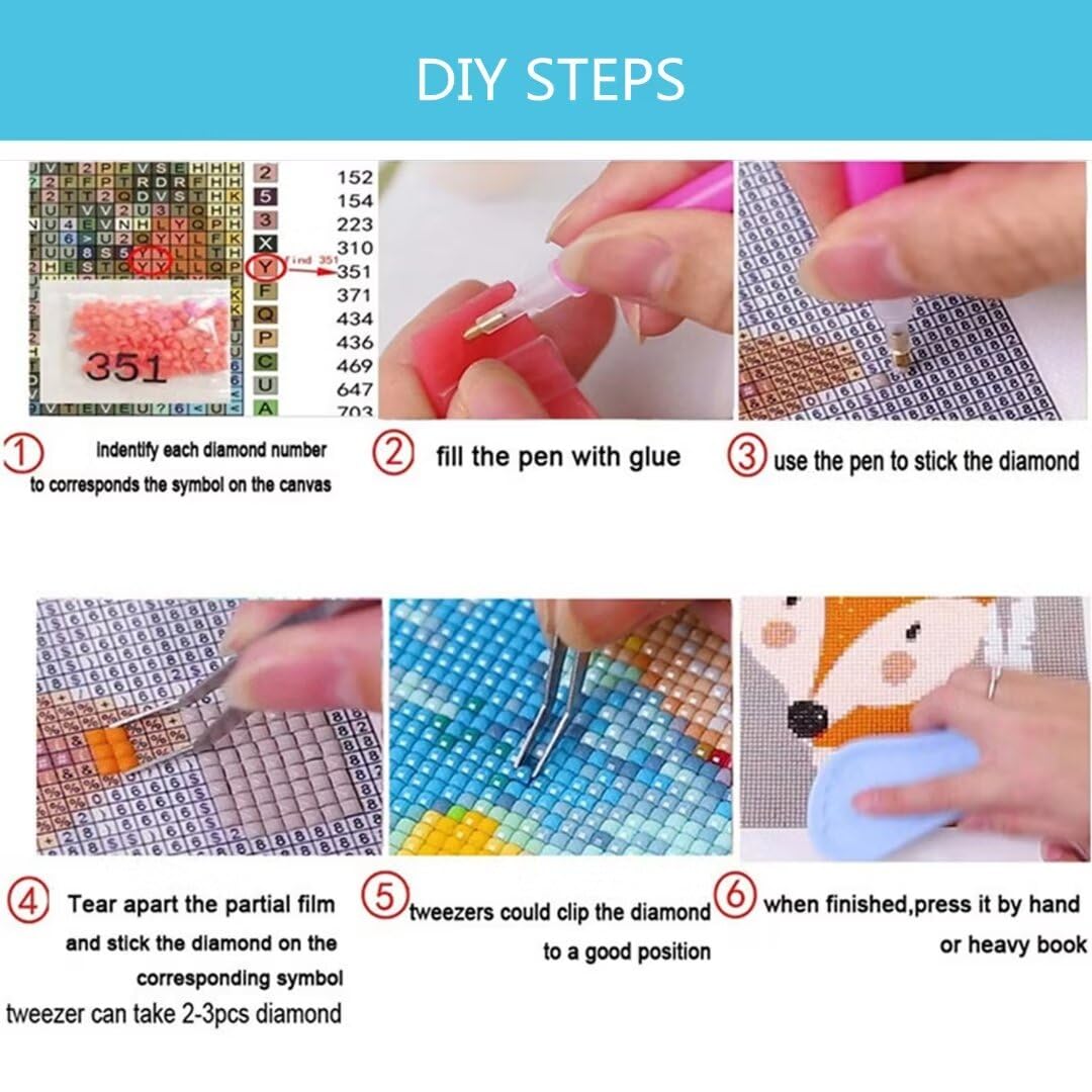 Ensemble 56 Pcs D'outils Accessoires Peinture Diamant 5d Diy