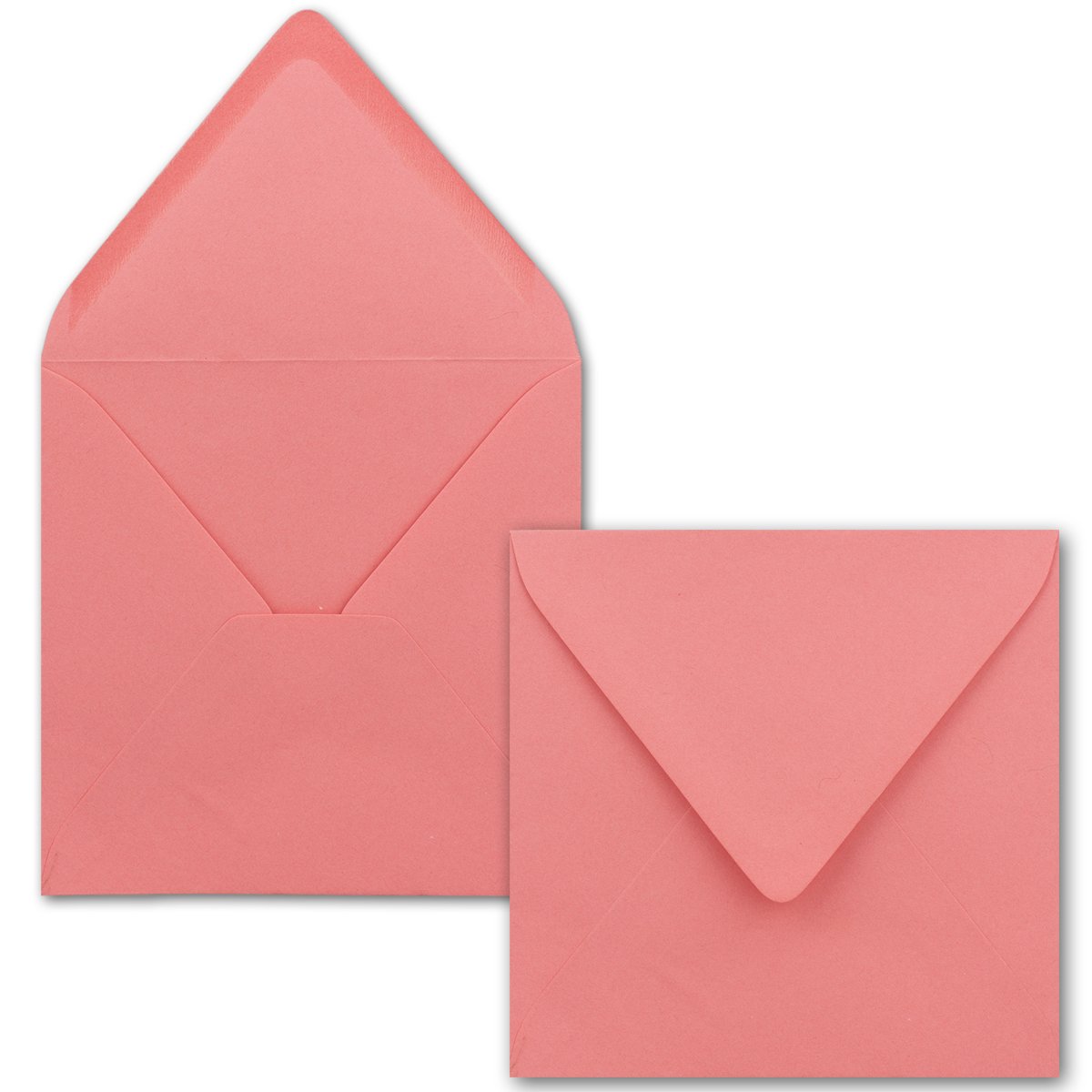 Glüxx-Agent - 500 buste per lettere, quadrate, 14 x 14 cm, con chiusura a umido, ideali per Natale, matrimoni e inviti, colore: rosa