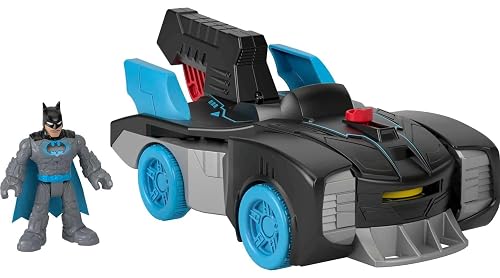 Fisher-Price - Imaginext DC Batmóvil Transformable con Batman Coche de Juguete Lanza Proyectiles con Figura…