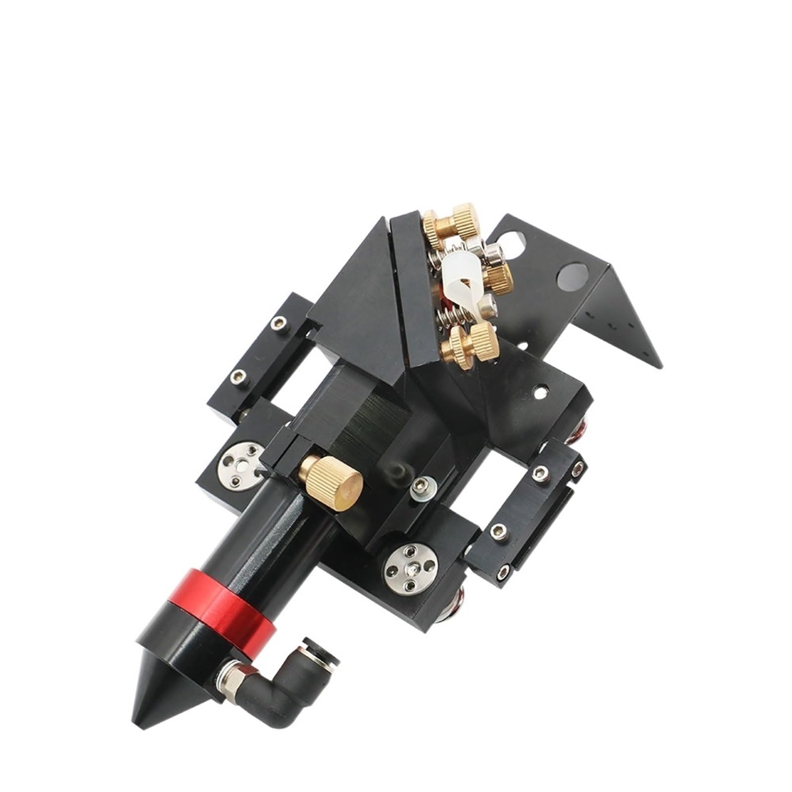 Arrival CO2 Laser Head for Dia.20mm FL 50.8/63.5mm/101.6mm Lens D25mm Mirror Outer Slider Type with Air Assist Nozzle(Red)