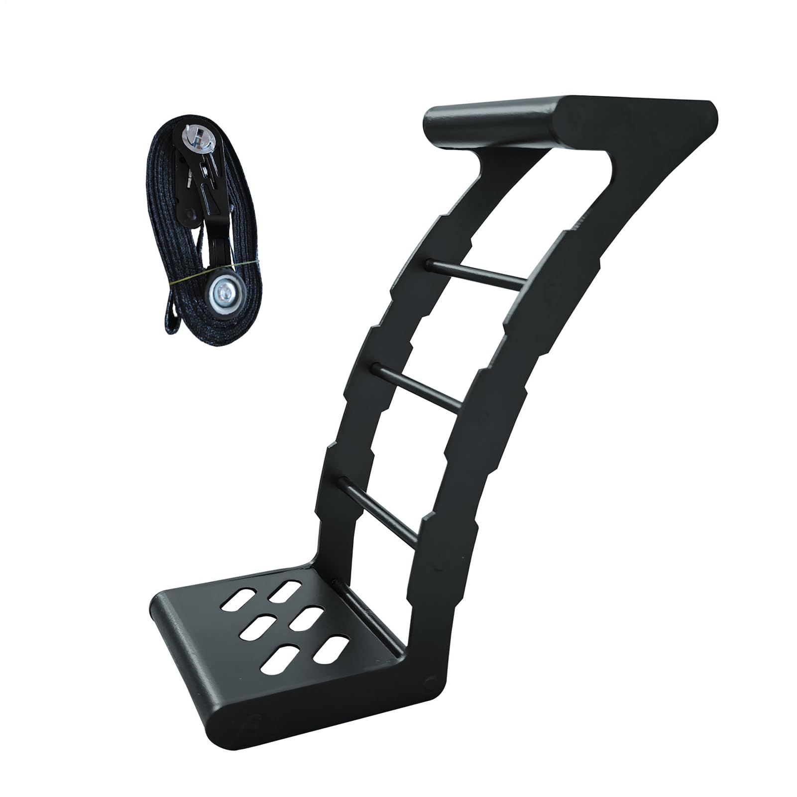 Escalones para neumáticos de camión – Escalera antideslizante para portón trasero | Escalera ajustable resistente para SUV | Actualizaciones de escalones de neumáticos para techo | Escalones de rueda