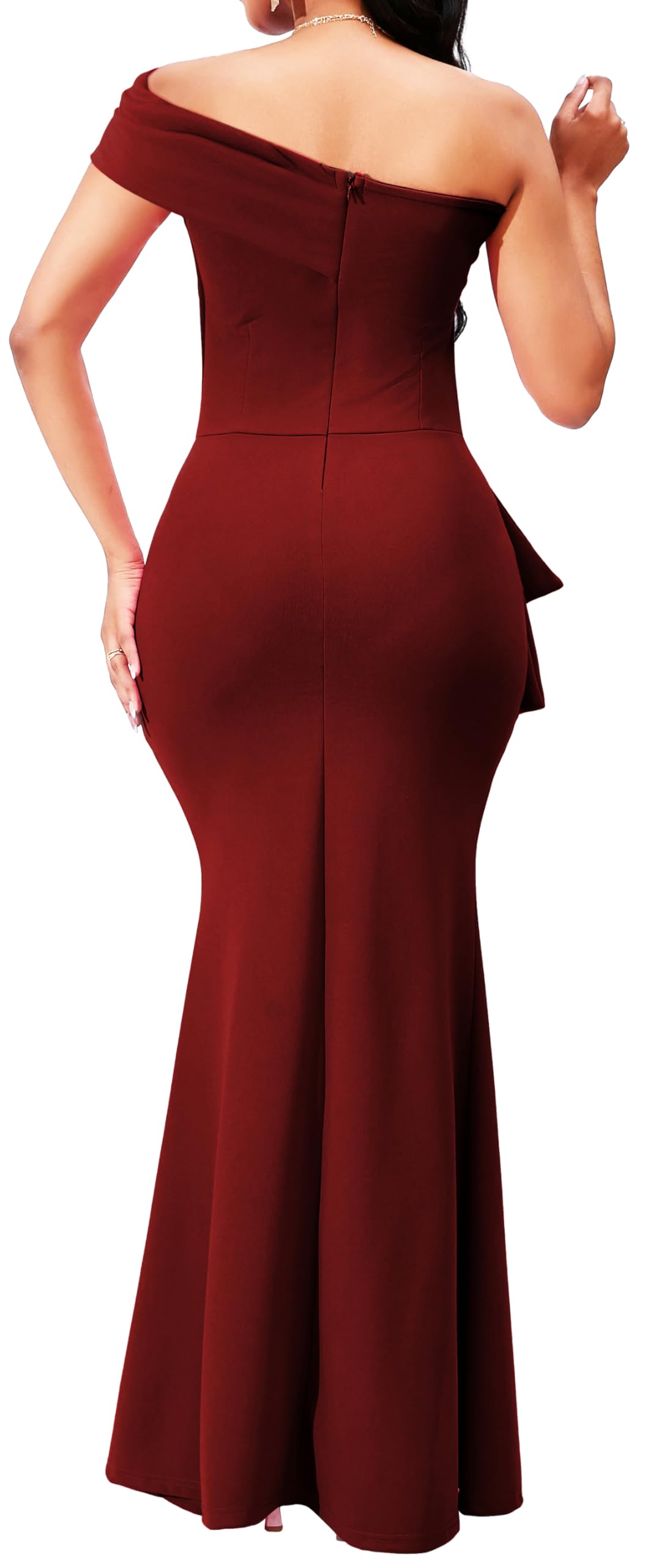 sexycherry Sx10733 Jumpsut para Mujer | Mono elegante de una pieza para mujer, con hombros descubiertos, sexy, para invitada de boda, fiesta, club