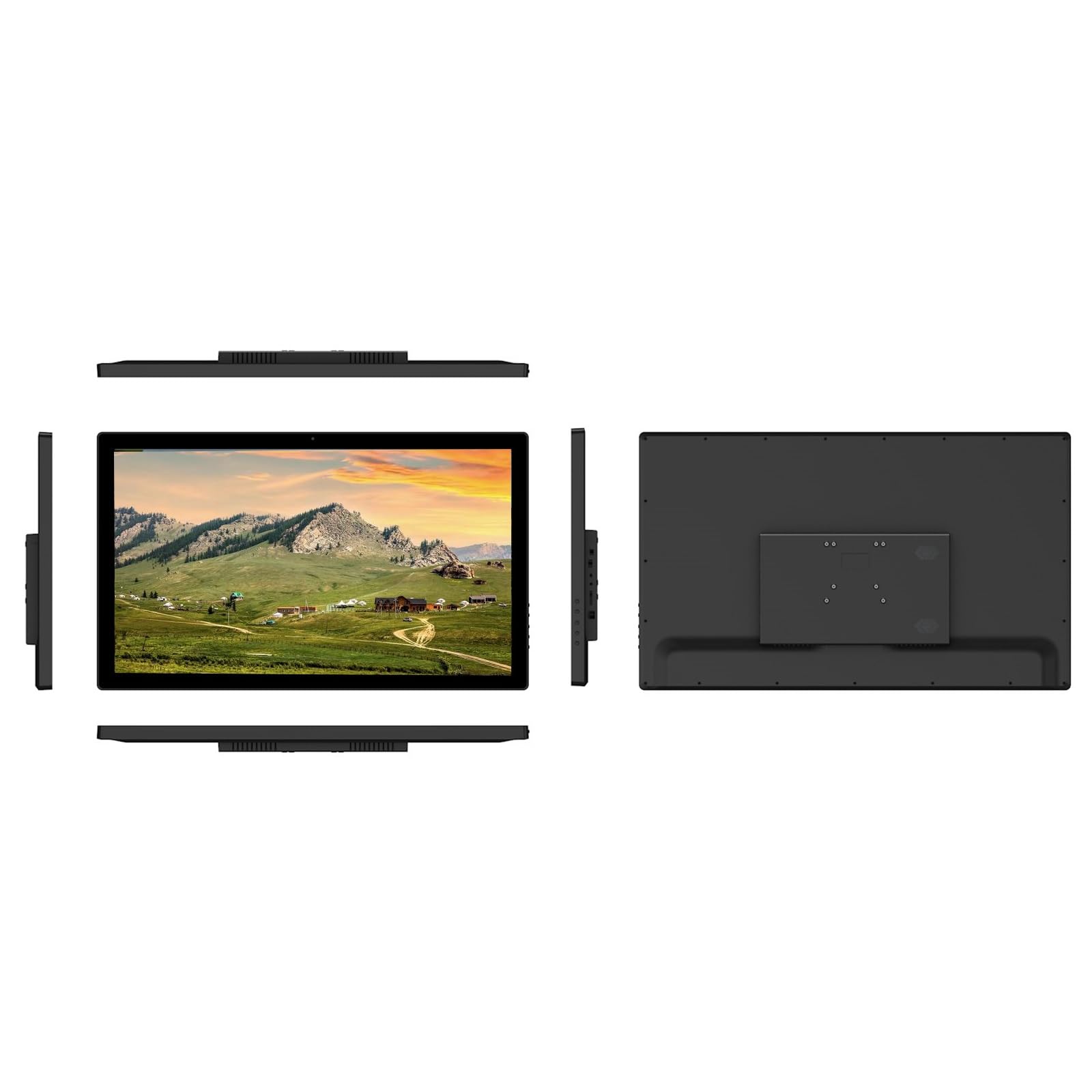 Cadre Photo Numérique 22 Pouces, 24 Pouces, 27 Pouces, 32 Pouces, Écran IPS, Écran HD 1080P, Machine Publicitaire Murale, Facile À Installer(White,27 inch)