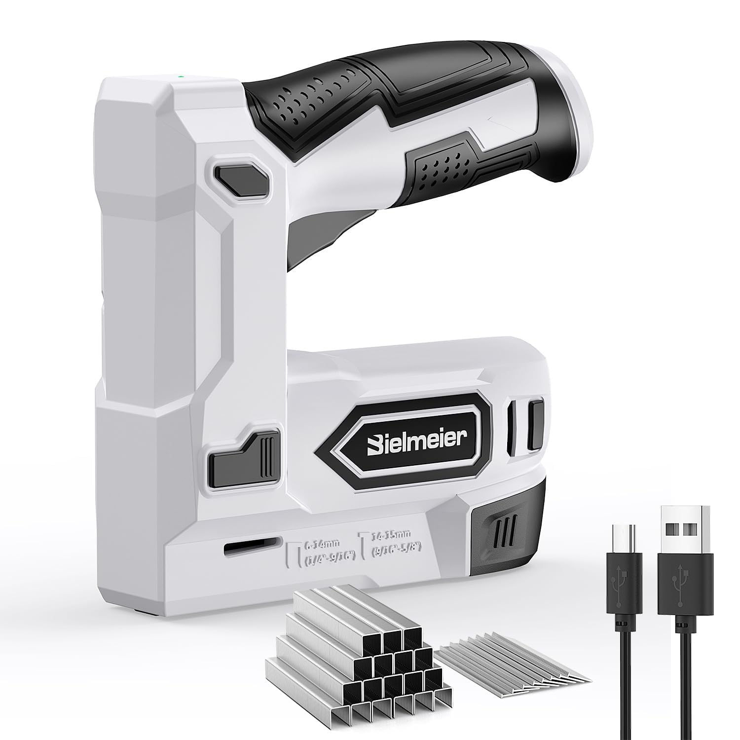 Bielmeier 2-in-1 Cordless T50 Staple Gun &amp; Brad Nailer, 4V Battery Powered