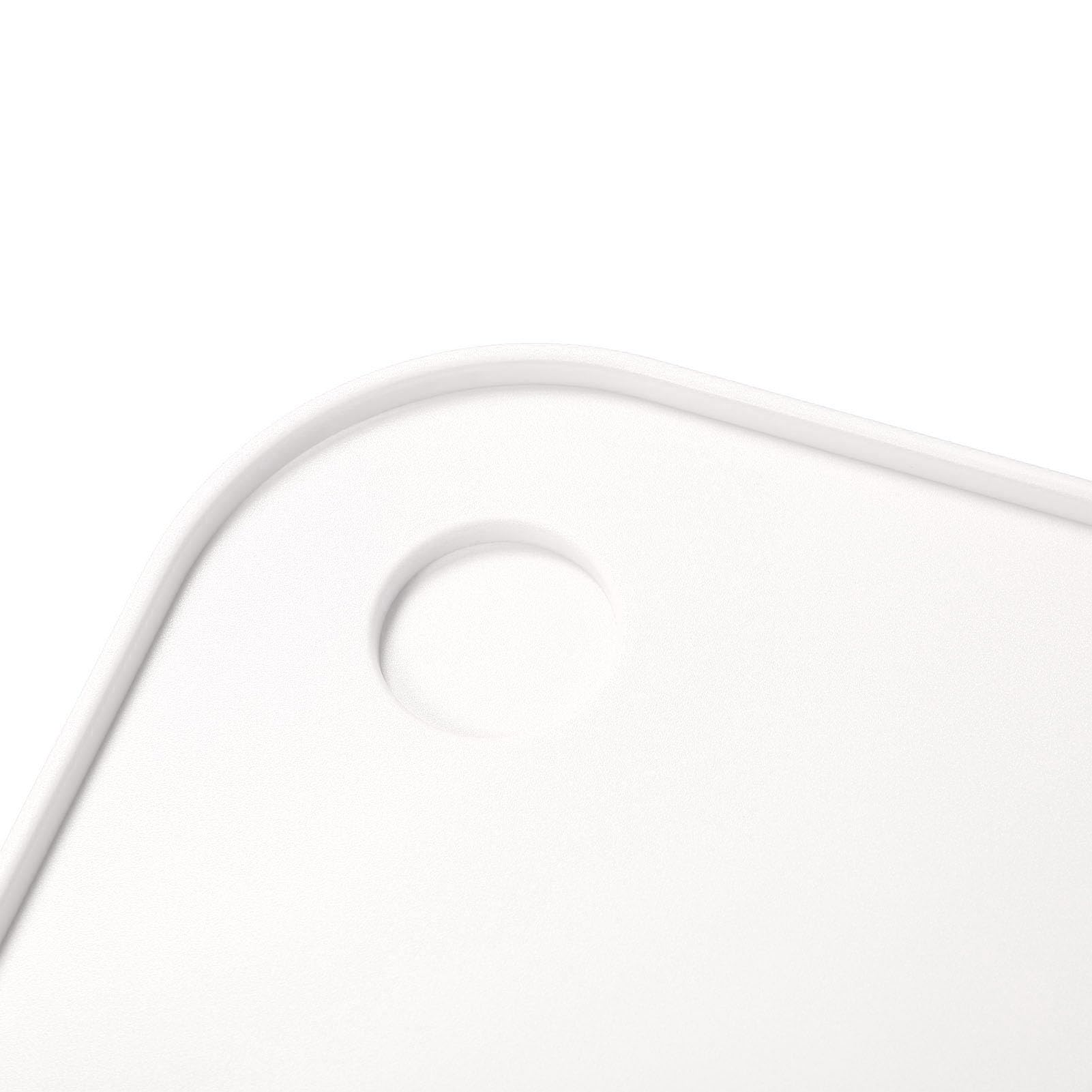 Sxhlseller Tavolo da Pranzo per Sedia a Rotelle, Comodo e Facile da Usare, Migliora L'indipendenza degli Anziani, Multifunzionale, Design Pieghevole, Ispessito, per Anziani Domestici (White)