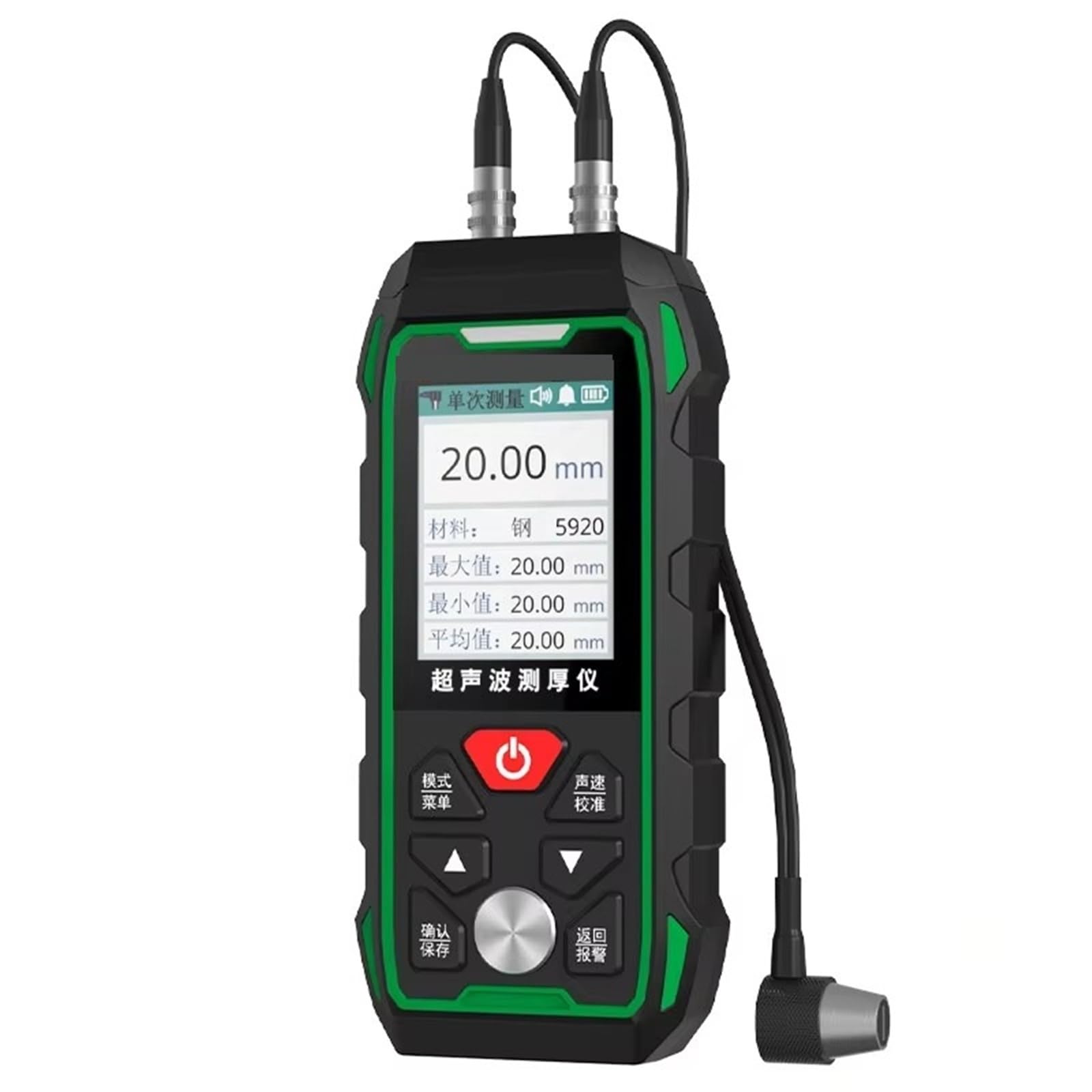 Misuratore di spessore ad ultrasuoni, Misuratore di spessore ad ultrasuoni con protezione IP67 for ceramica plastica acciaio