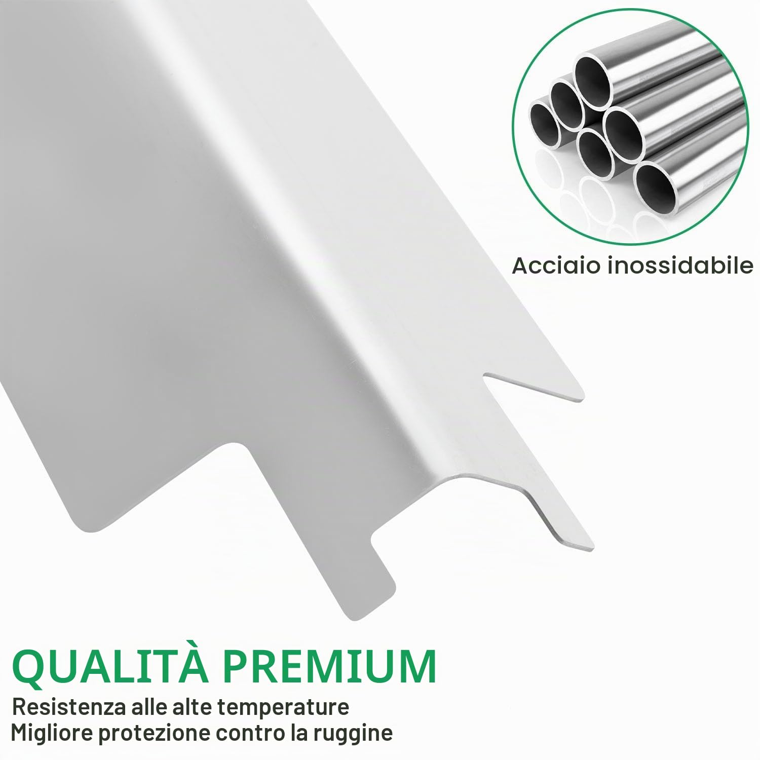 WELL GRILL Set di 6 pezzi di ricambio per bruciatori EL Fuego Dayton 6 bruciatori, Broil-Master Grill a gas 6 + 1 e la maggior parte delle griglie a gas, confezione da 6