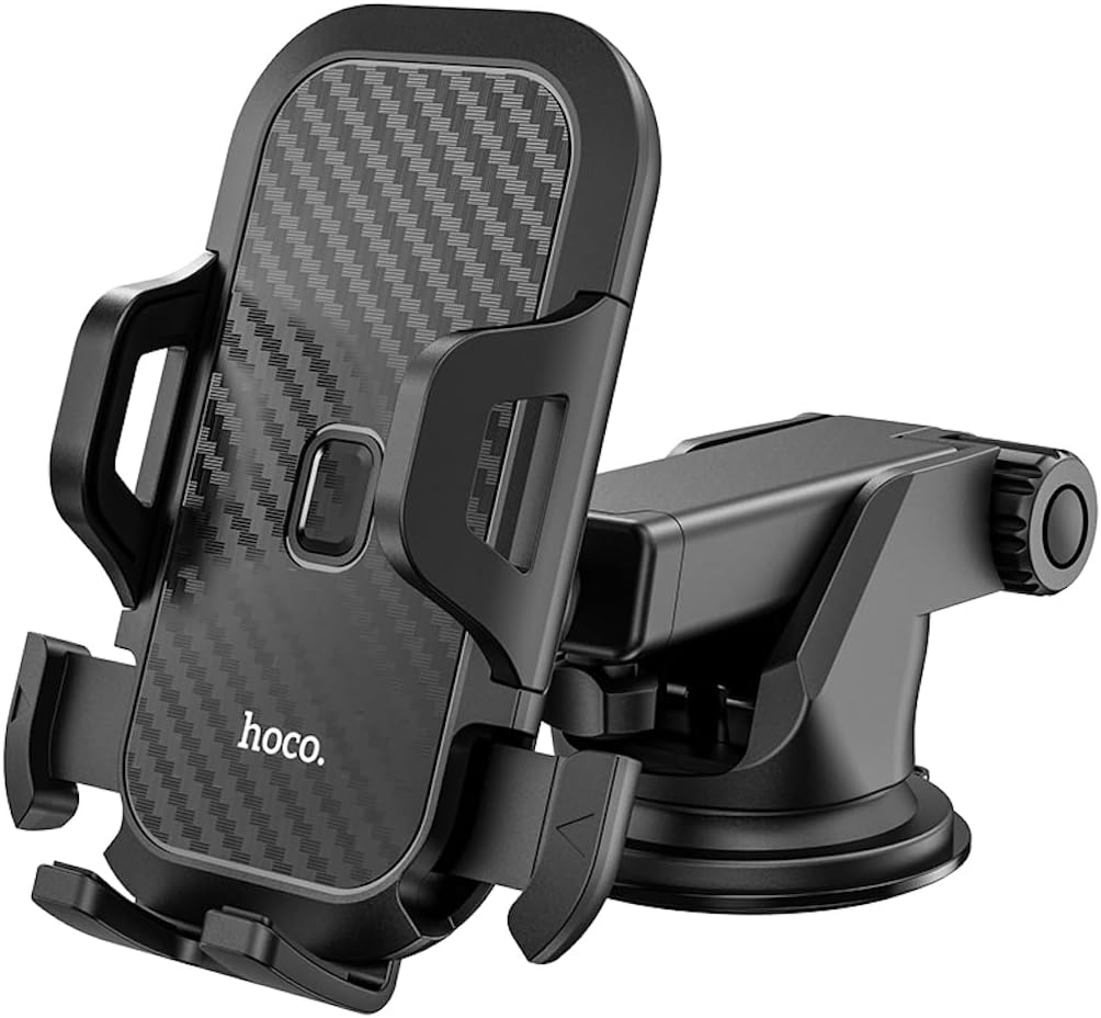 Front view of Hoco CA76 Car Phone Holder with suction cup