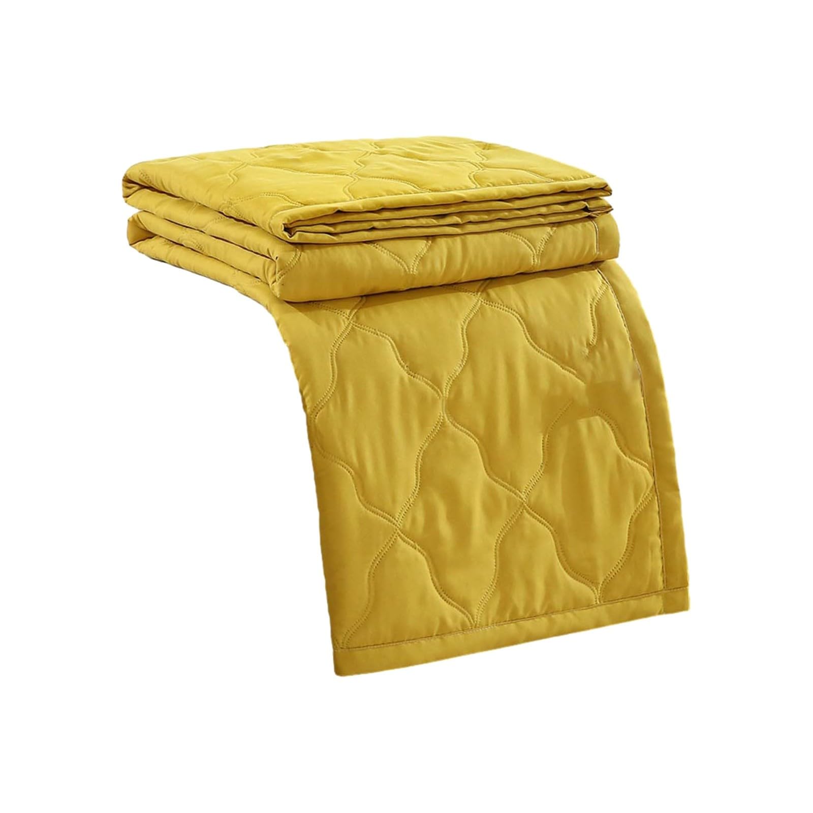 Cooling Blanket for Night Sweats, Double-Sided Cold Blanket Blankets, Stay Cool Bed Prevents Overheating,Summer Lightweight Blanket for Couch,Travel (Yellow, 150 * 200cm)