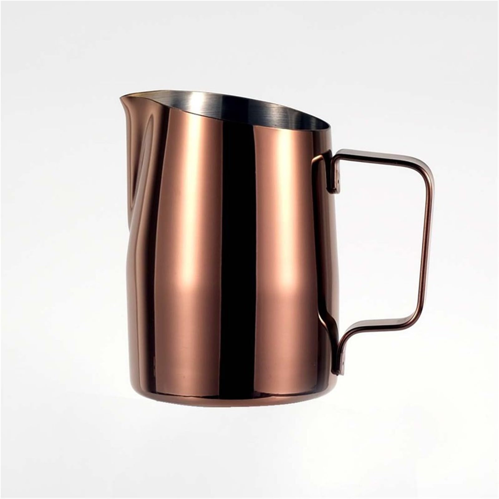 Jarra de café acero inoxidable, jarra for espumar leche, tazas expreso, for espuma artesanal Barista, 2 uds Para Espumar(Black,600ml)
