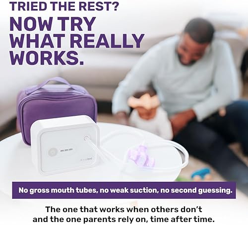 Vista 7 de Dr. Noze Best NozeBot Aspirador Nasal Eléctrico para Bebés - Diseñado por un Otorrinolaringólogo Pediátrico para Alivio Seguro y Suave