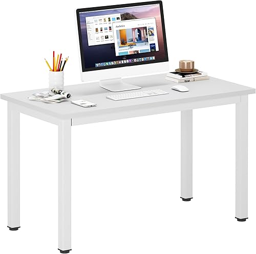 Miniatura 9 de DlandHome - Escritorio para computadora pequeño de 31.5 pulgadas ideal para usar como mesa plegable para la oficina en casa o mesa de actividades,