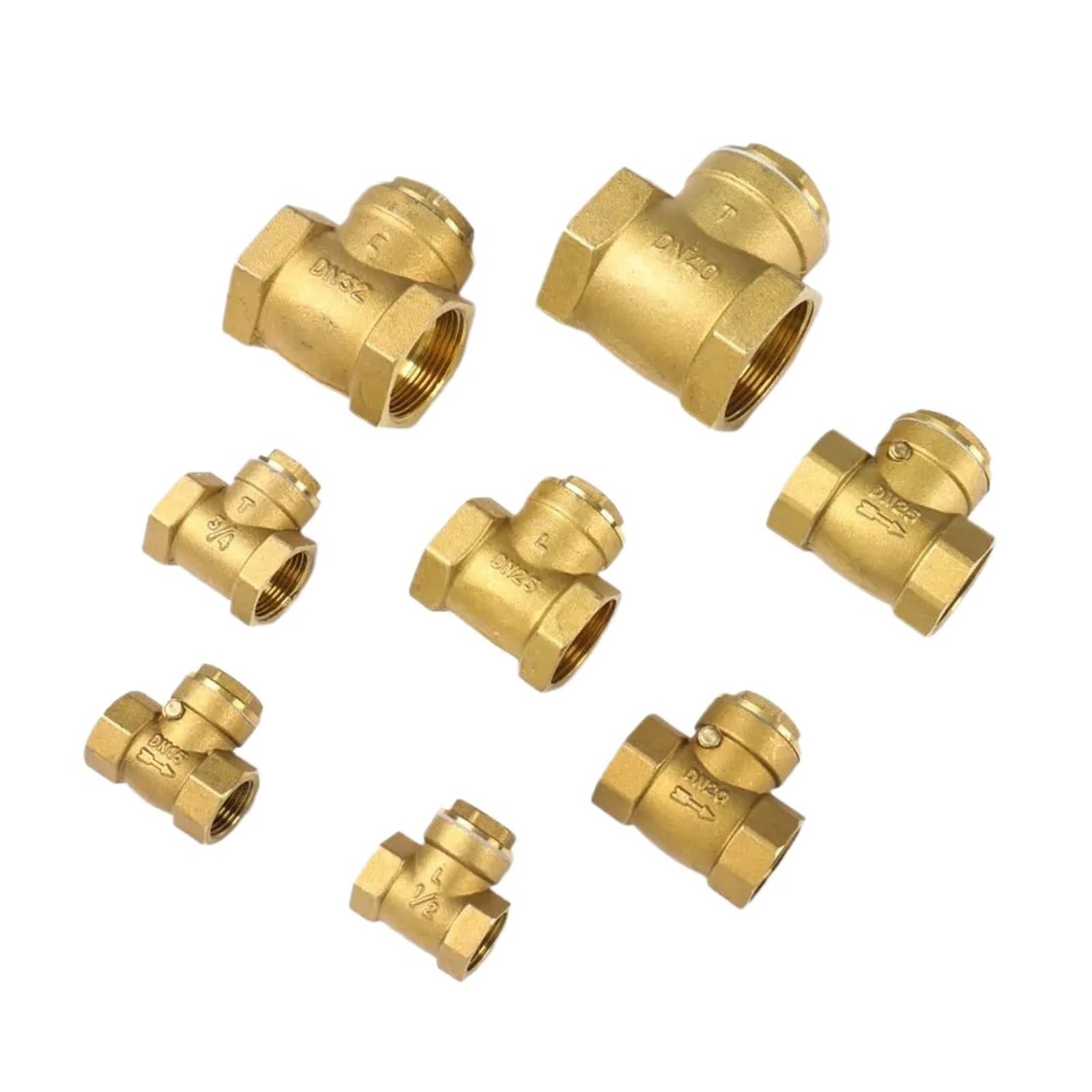 1/2" 3/4" 1" 1-1/4" 1-1/2" 2" Thread Brass Check Valve 1 Way Non-Return Valve(1-1/4")