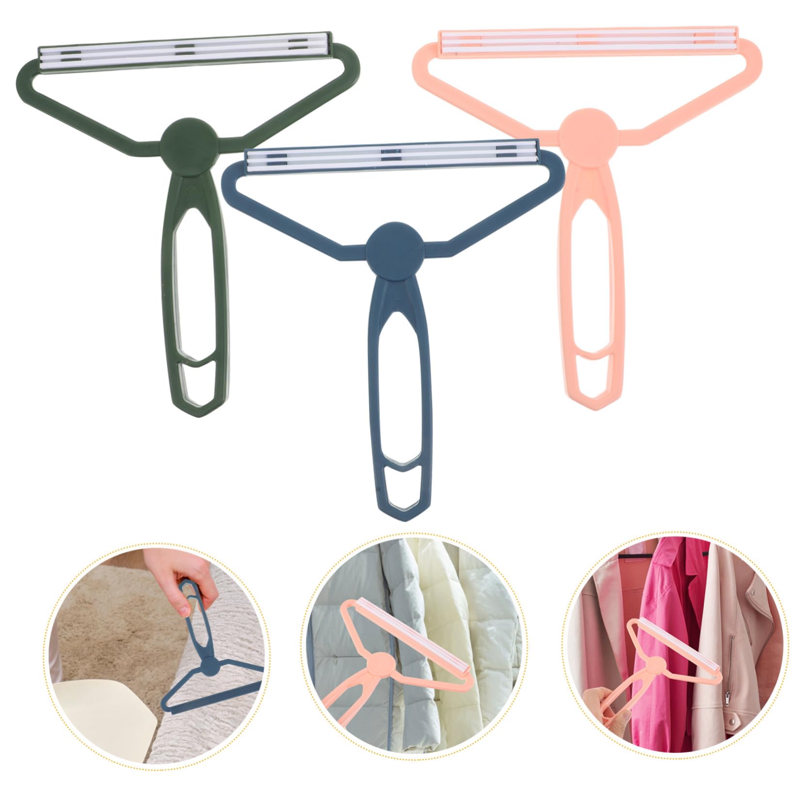 24 Piezas Quitapelusas Manual Portátil Removedor Reutilizable de Pelusas y Bolitas para Ropa Suéteres Abrigos y Tejidos contra Pelo de Mascota Diseño Compacto para Viaje