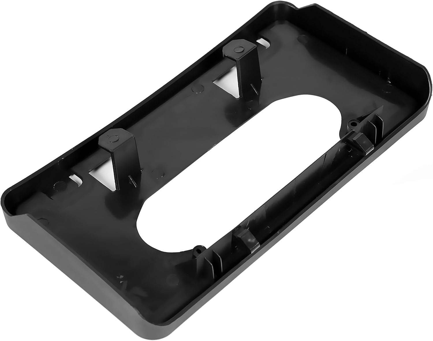 ECOTRIC Front Bumper License Plate Mounting Bracket Frame Holder Compatible with 2009-2014 Ford F150 Replacement for 9L3Z-17A385-A 9L3Z17A385A FO1068134, Black