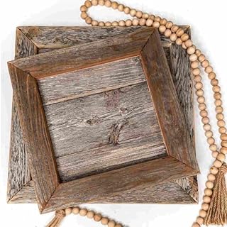 Rockin' Wood Framed Blank Signs (2 Pack) Made from Reclaimed barn Wood Perfect for DIY Projects - (17"x17")