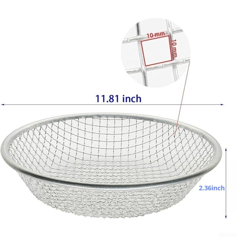 Setaccio da giardino resistente, 30 cm x 7 cm, setaccio in plastica per secchi da 5 galloni, strumento a rete durevole per filtrare il terreno e giardinaggio efficienti
