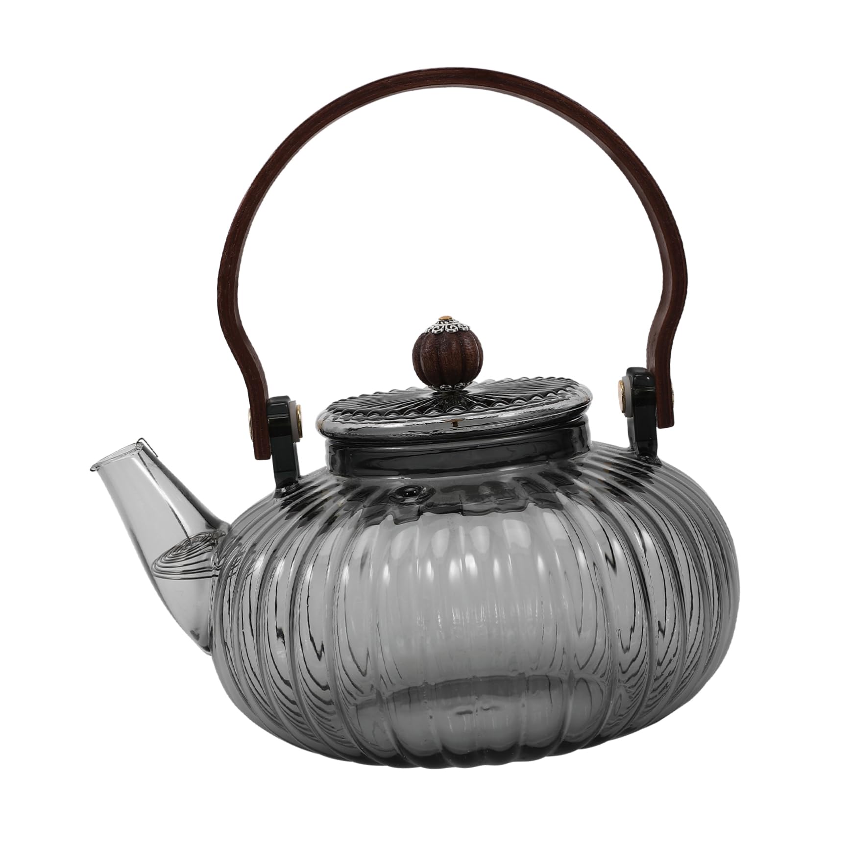 ULTECHNOVO 2piezas Tetera De Vidrio Con Asa Para Infusiones De Té Suelto Para Casa y Oficina Diseño Elegante y Práctico