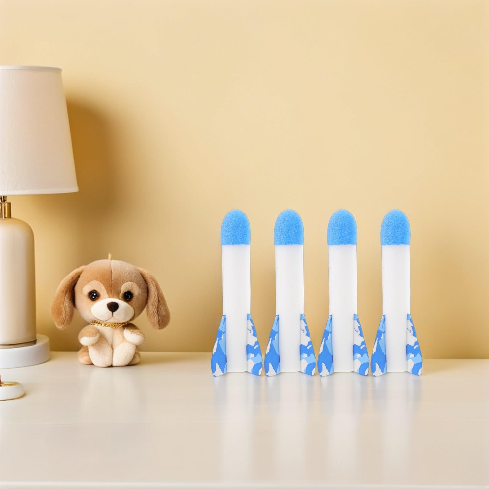 Ricariche per Razzi di Schiuma Luminosi LED per Bambini, Accessori Giocattolo Razzo da Giardino Portatili, Set da 10 Pezzi per Gioco All’aperto ed Eventi Festa
