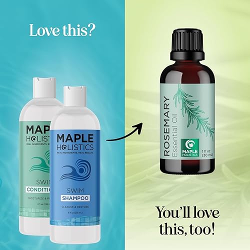 Miniatura 5 de After Swim - Juego de champú y acondicionador para nadadores con aceite de árbol de té y romero, champú clarificador para agua dura, cloro y agua