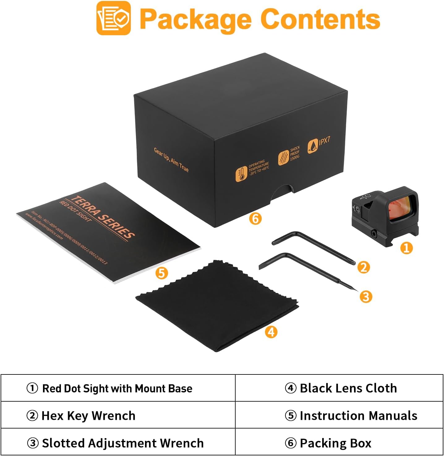 1x23mm Reflex Dot Sight, Multi-Coated 3 MOA Red Dot Sight, Shake Awake Red Dot Scope with 10 Levels Illumination Reticle, Shockproof Waterproof Red Dot Optics with 21mm Picatinny Rail Base