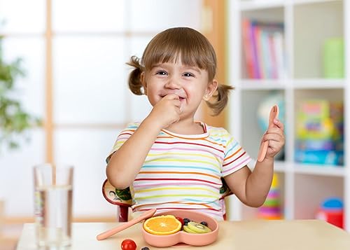 Miniatura 2 de Socub - Placa de succión para bebés y niños pequeños, platos antideslizantes irrompibles para niños con cuchara y tenedor, sin BPA, apto para