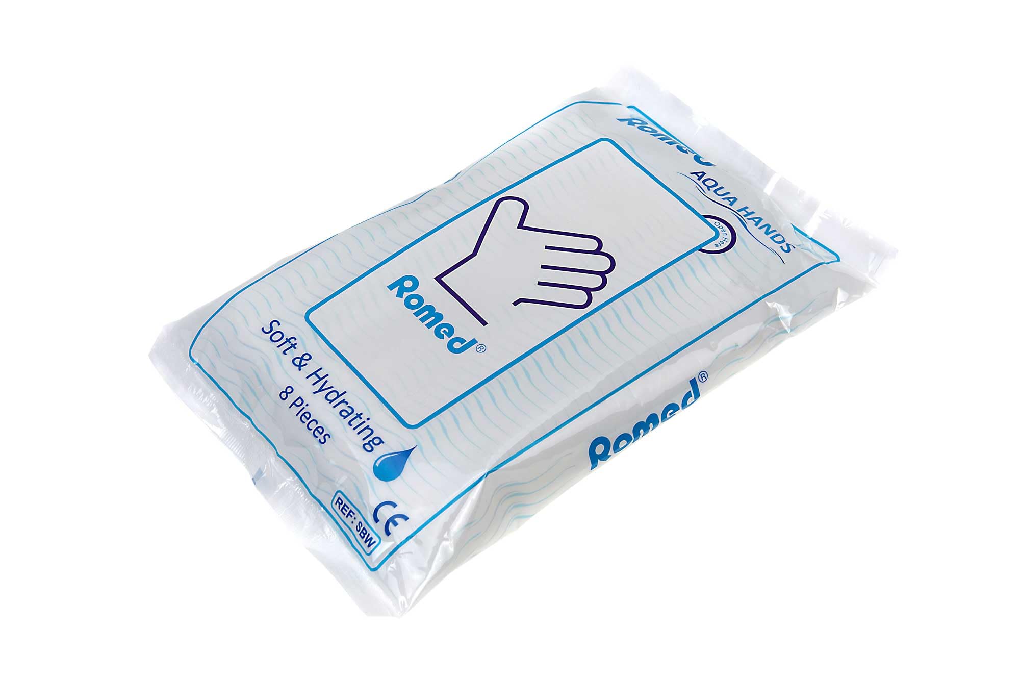 Romed Einmal-Waschhandschuhe Feuchte Einmal-Waschhandschuhe 192 Stück