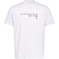 Calvin Klein Uomo T-Shirt Maniche Corte Graphic con Scollo Rotondo