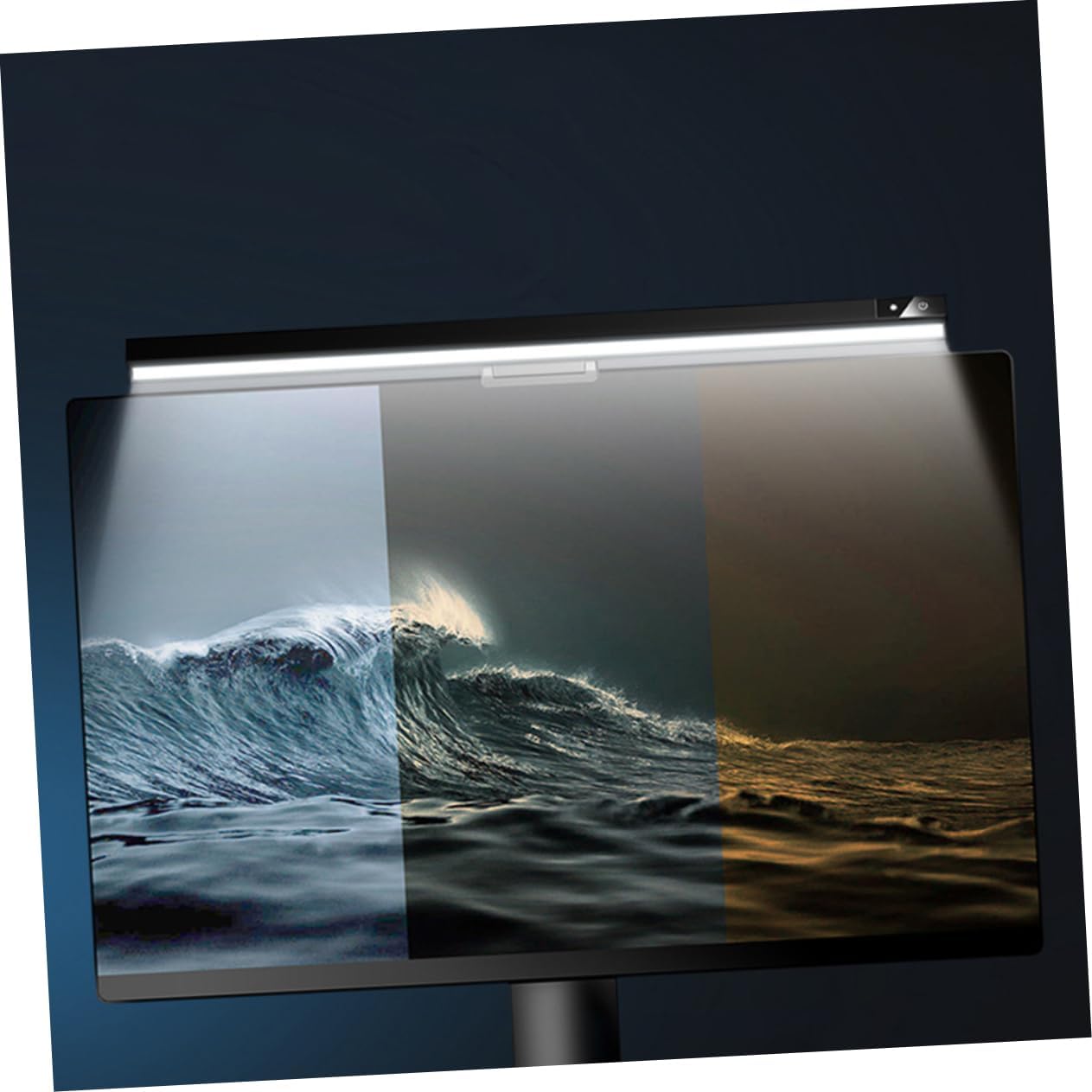 Monitor Light Computer Screen Lamp Led USB Powered Desk Lamp for Office Glare Reduction Eye-Care Black