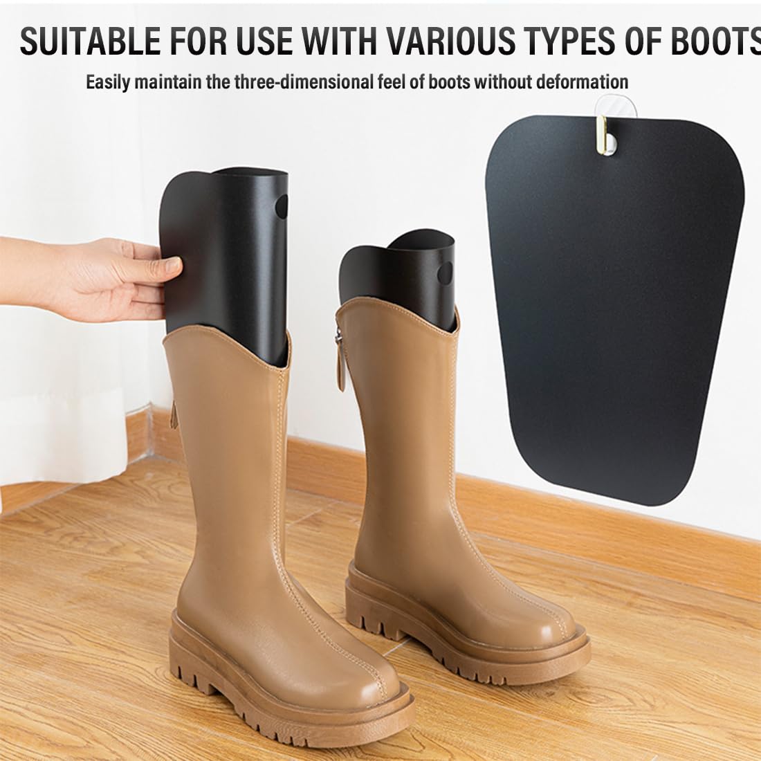 Insertos De Formas De Botas 6 Hojas Soporte De Bota Alta Reutilizable Plástico Hormas De Botas Altas De Bota Inserta Para Mujeres y Hombres