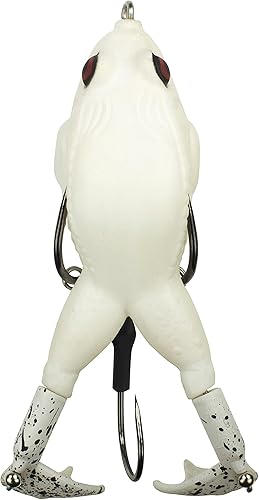 Miniatura 12 de LUNKERHUNT - Cebo de rana para pesca de lubina Rana de cuerpo suave y hueco sin enganches para pesca de lubina y trucha Señuelo de rana realista