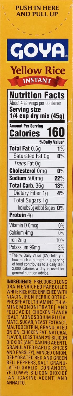 Goya Foods Instant Yellow Rice, Spanish Style, 6 Ounce (Pack of 24)