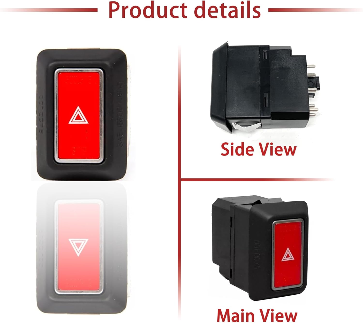 Hazard Warning Switch No.1238200205 Fit for Mercedes Benz 123 116 107 Warning Flashing Switch